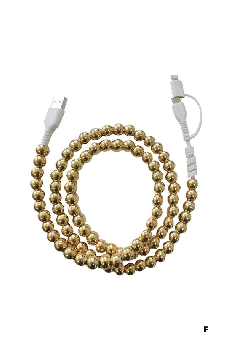 Dual Beaded Charging Cable