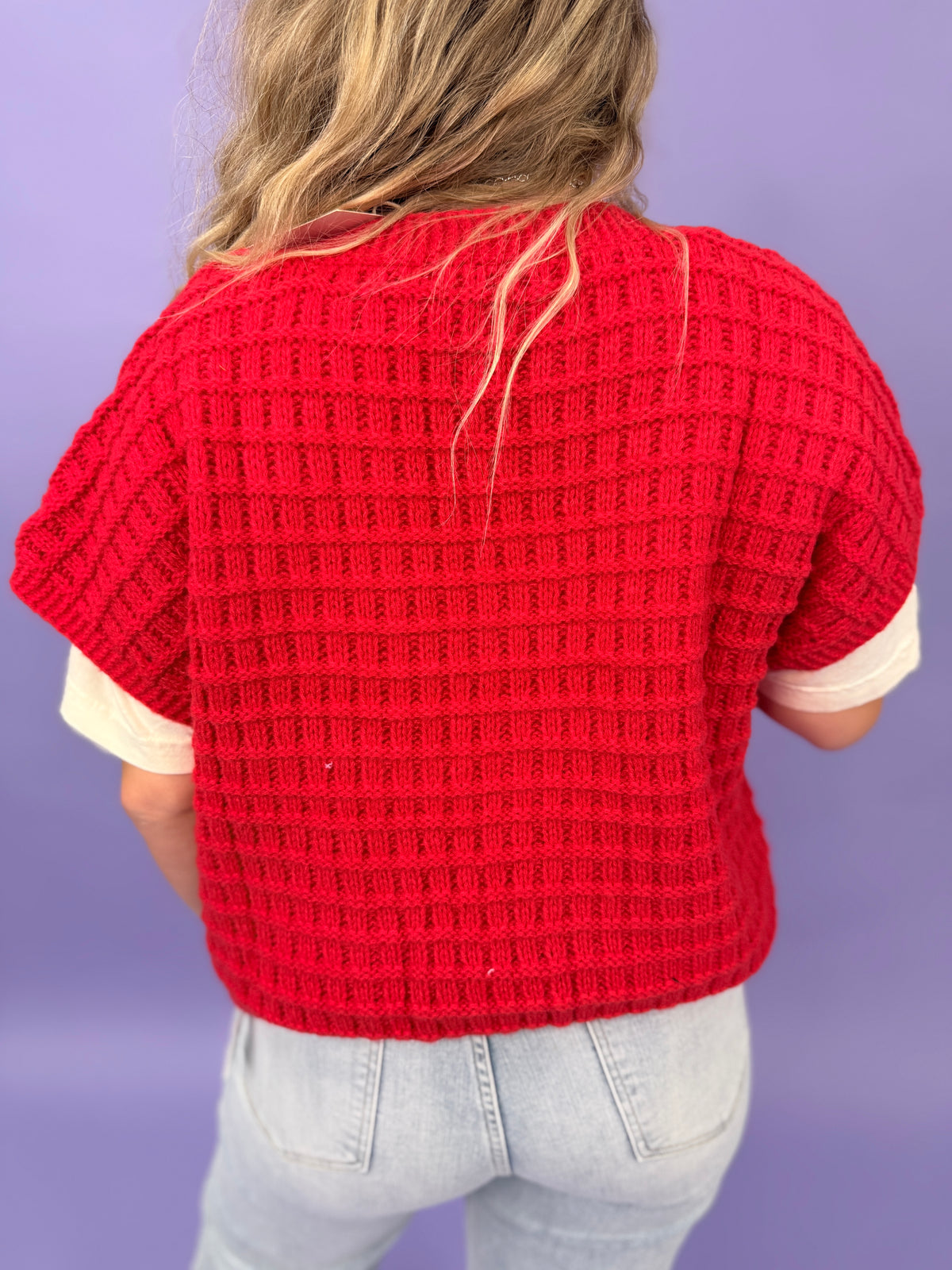 Waffle Texture Cardigan