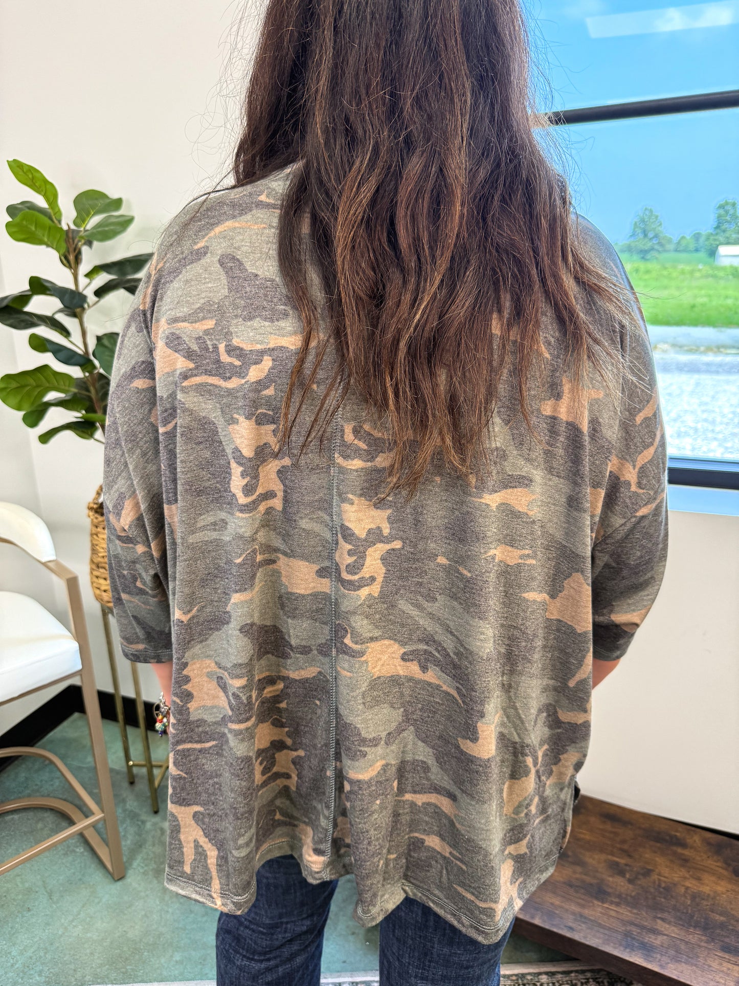 Country Girl Camo Top - Olive
