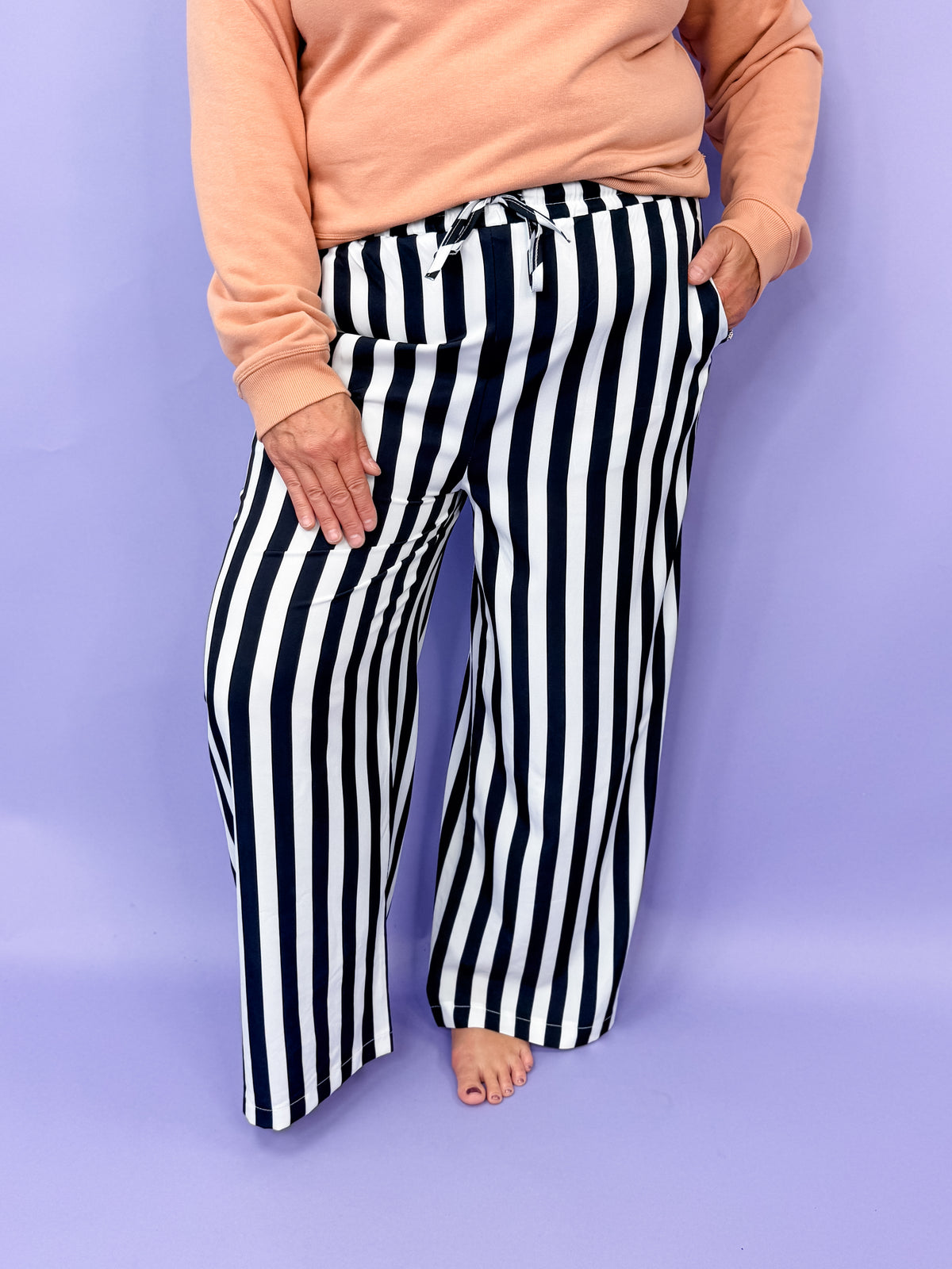 Make A Statement Striped Pants