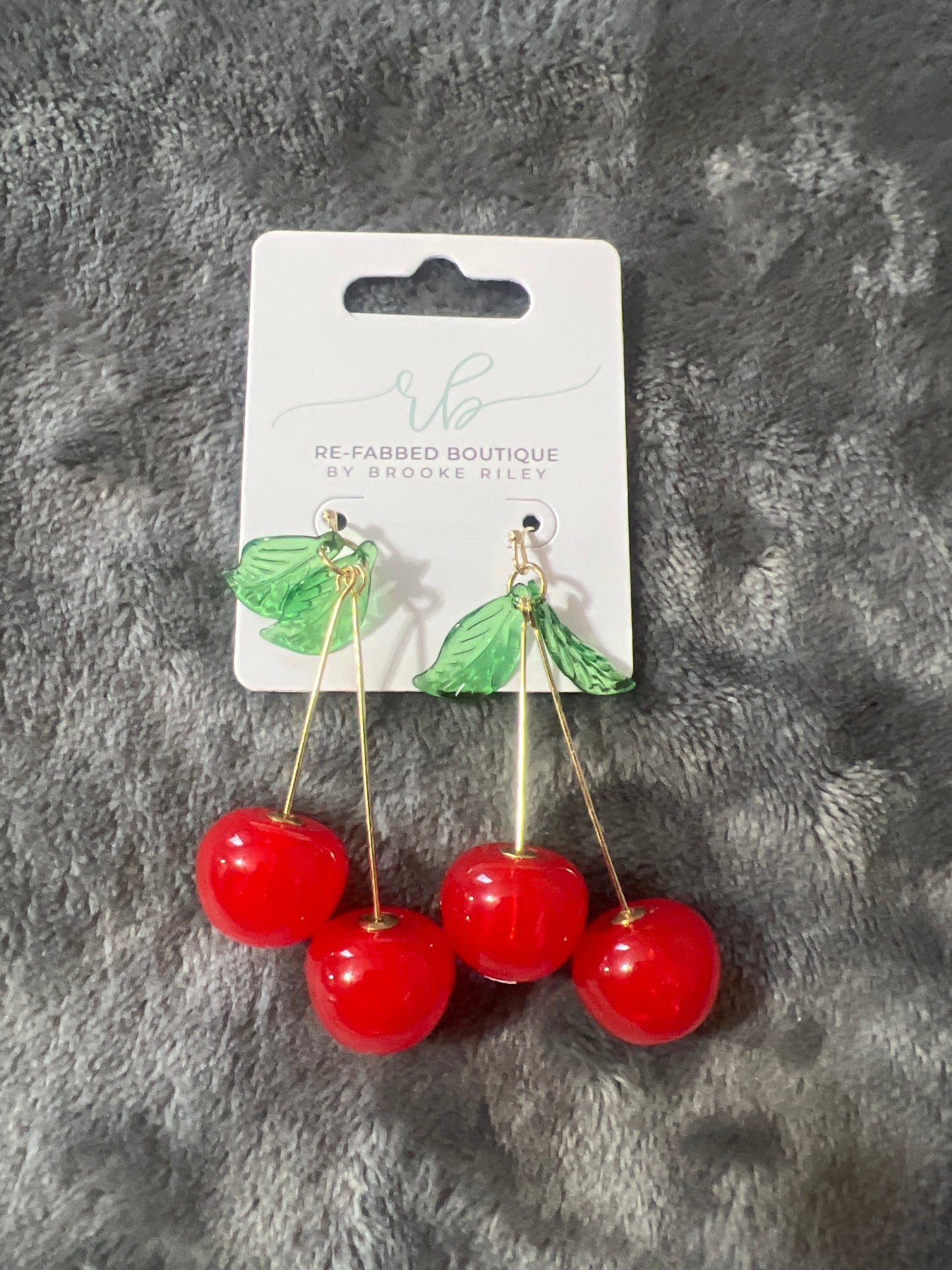Cherry Drop Earrings