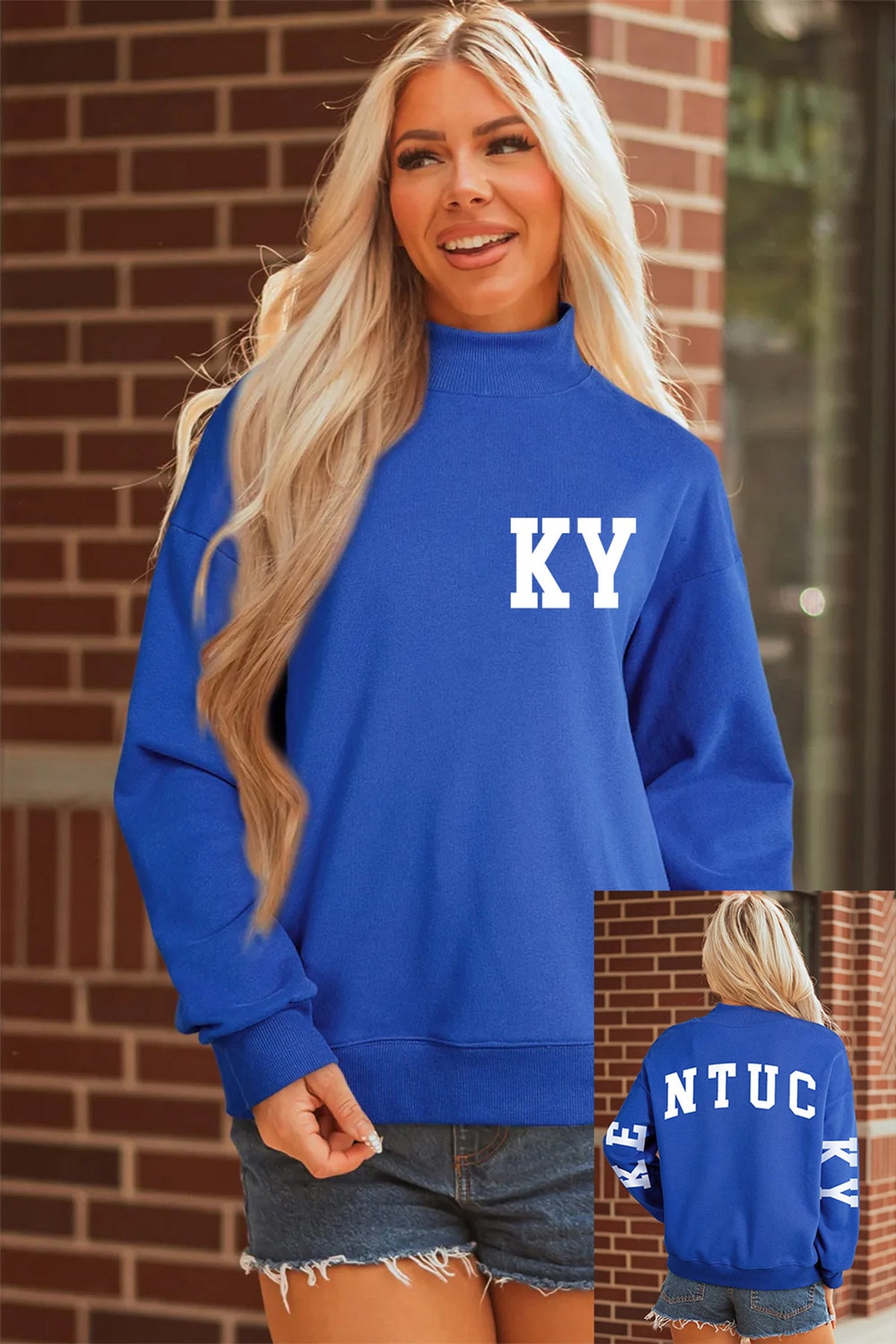 Kentucky Mock Neck Sweatshirt