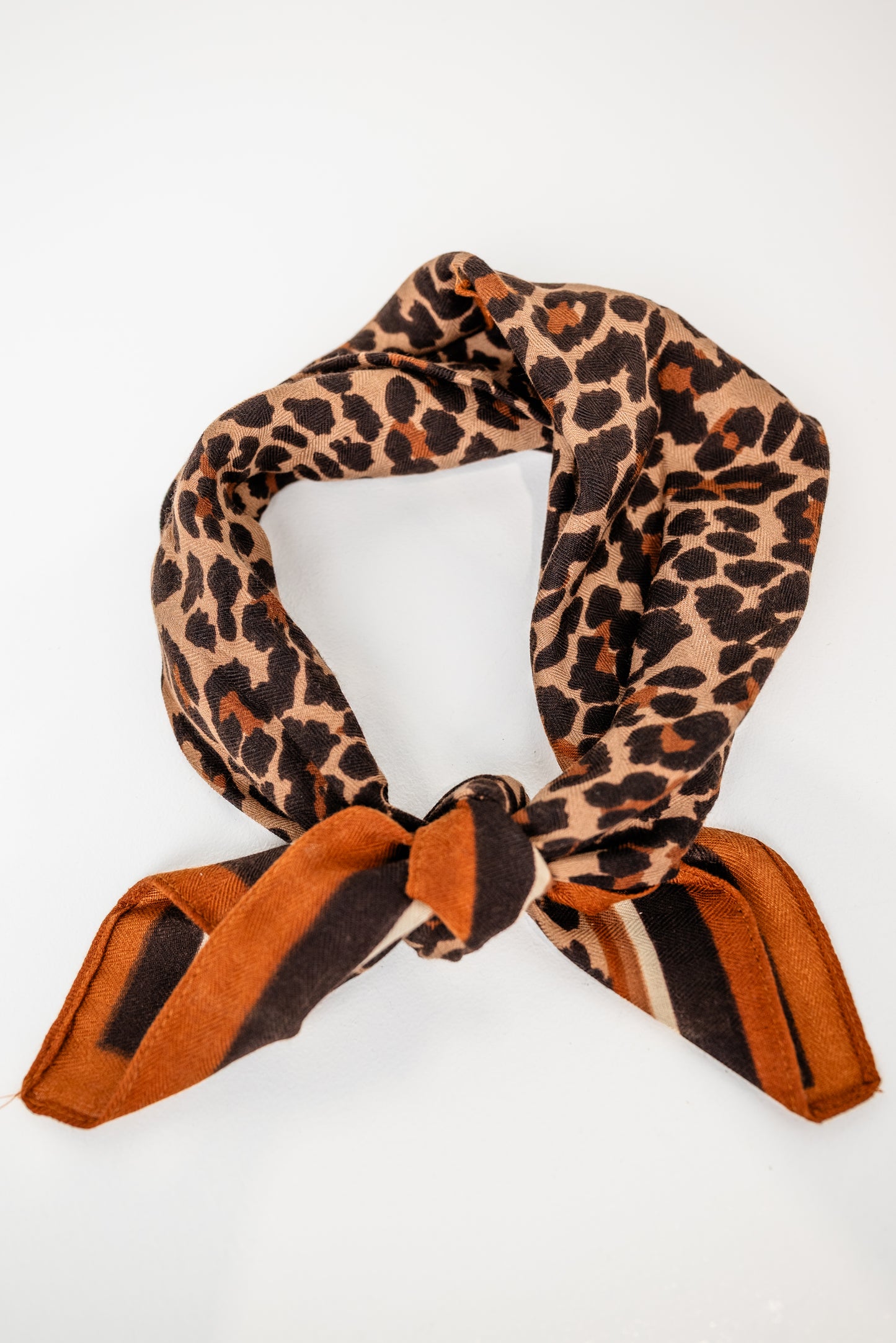 Leopard Neck Tie Scarf