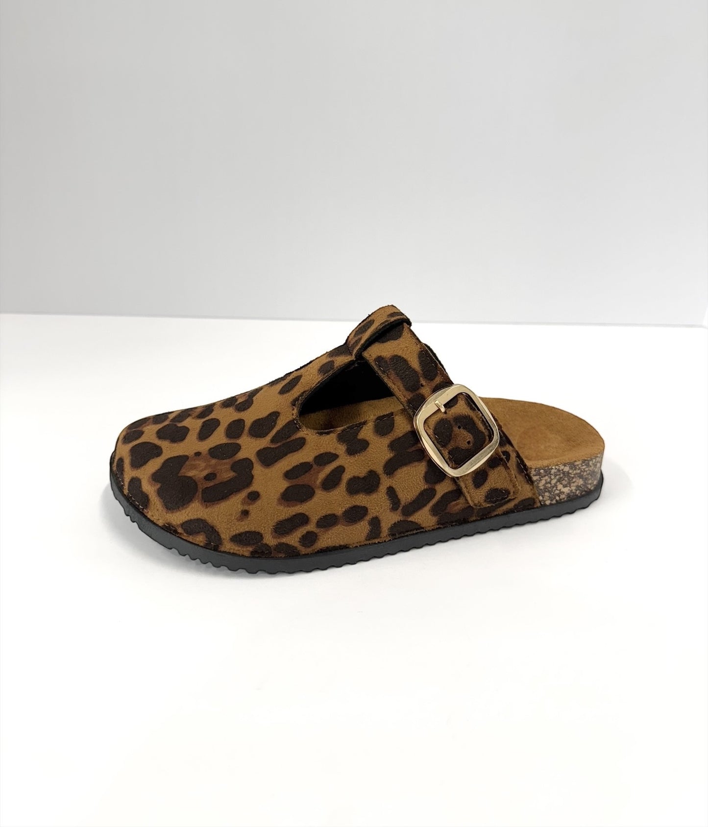 Cork Mule Flats - Leopard Final Sale