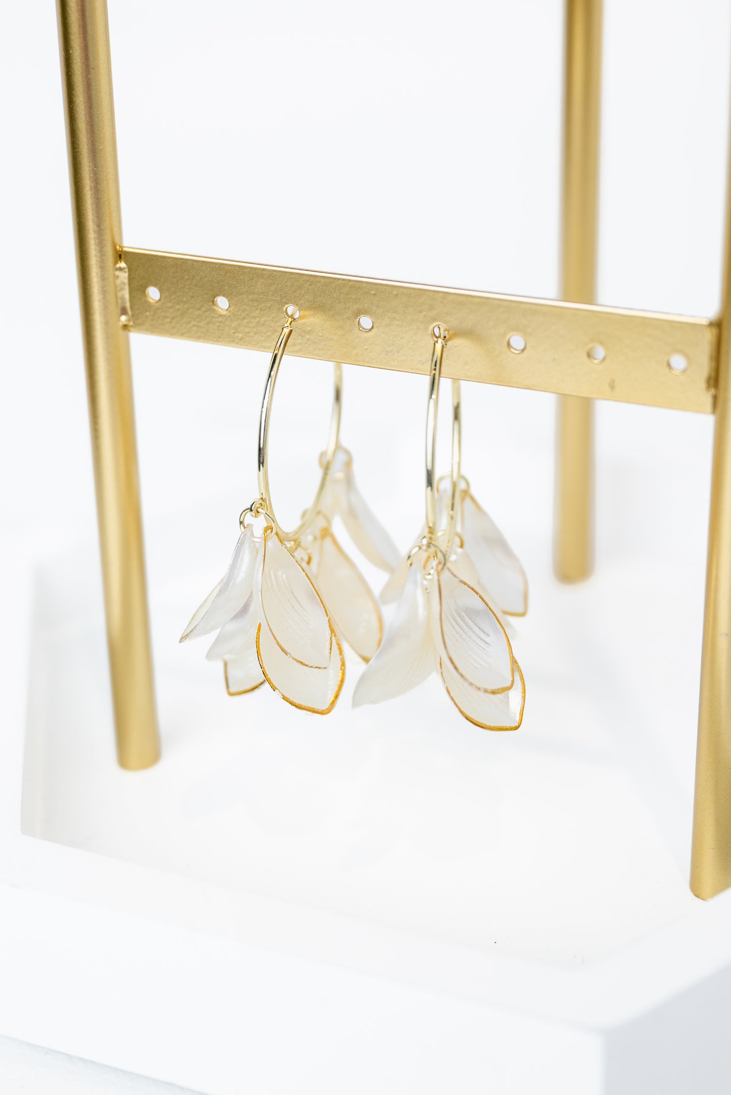 Petal Charm Hoops