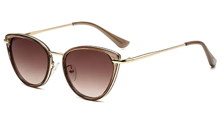 Cat Eye Sunglasses - Brown (FINAL SALE)
