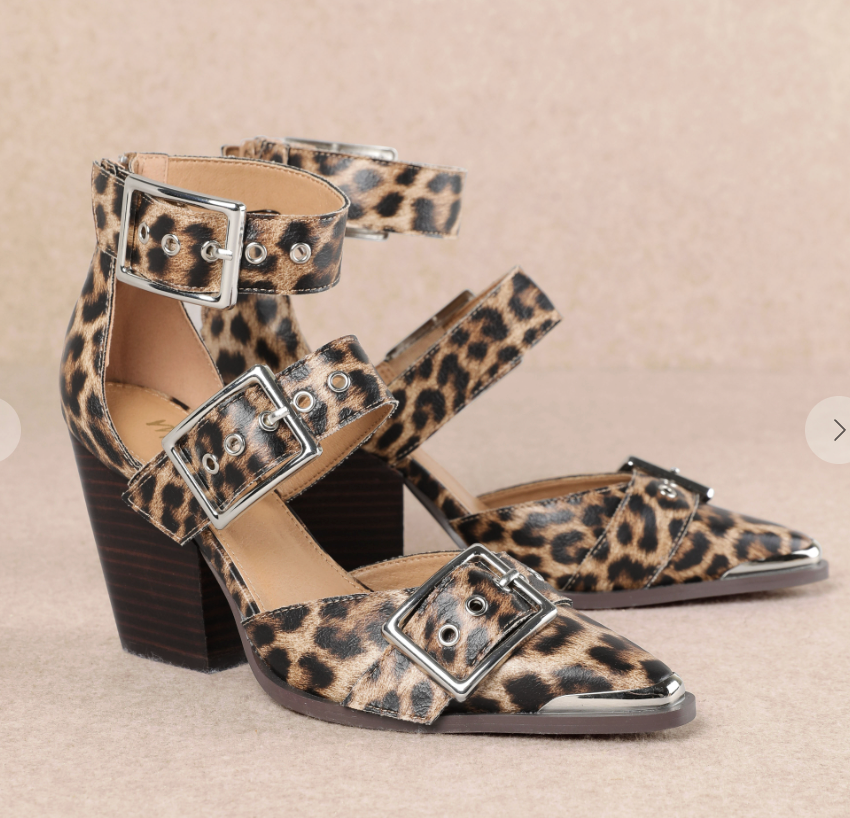 Hendrix Stiletto Sandals - Leopard *Final Sale*