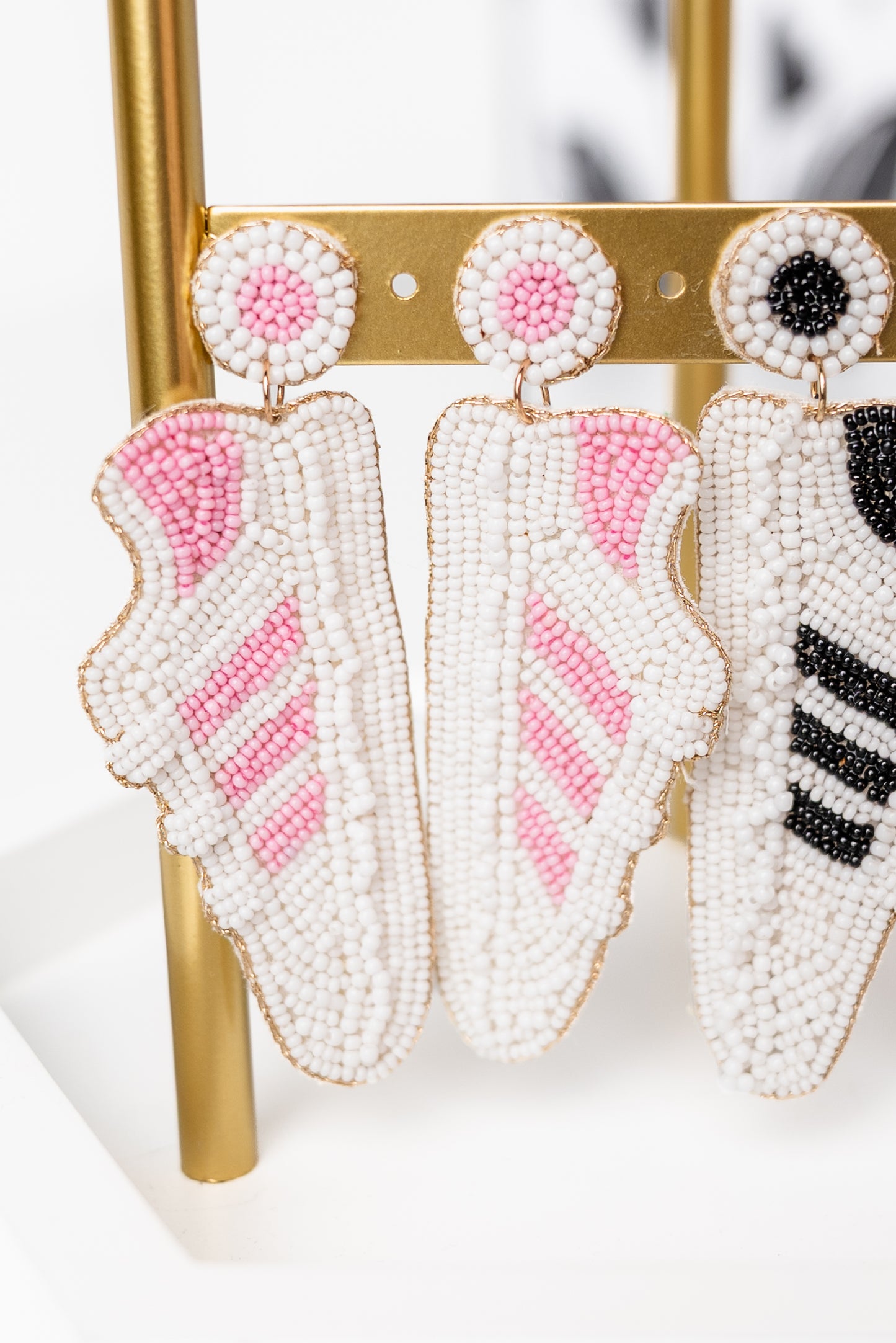 Sneakers Seed Bead Earrings