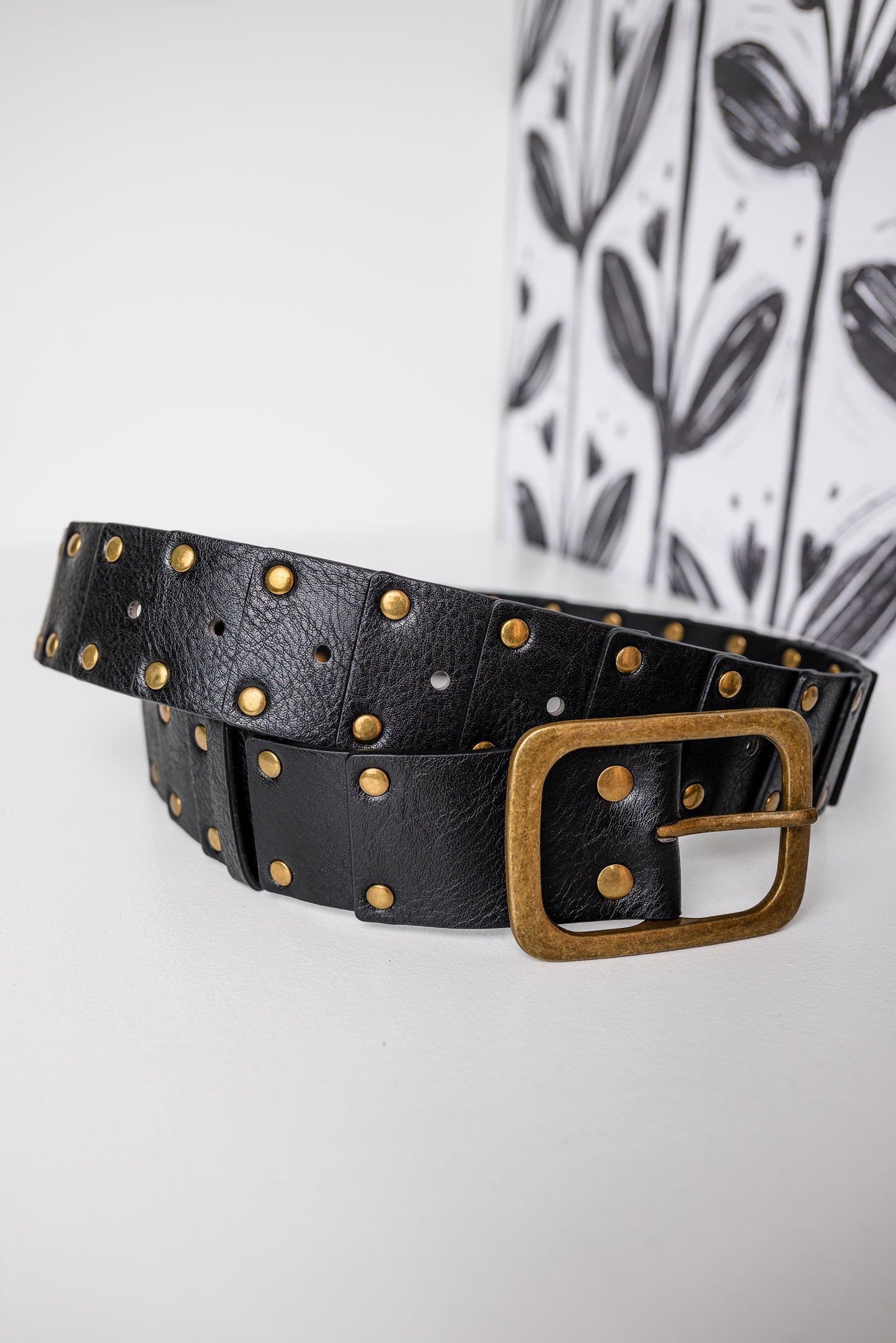 Stud Accent Linked Hip Belt