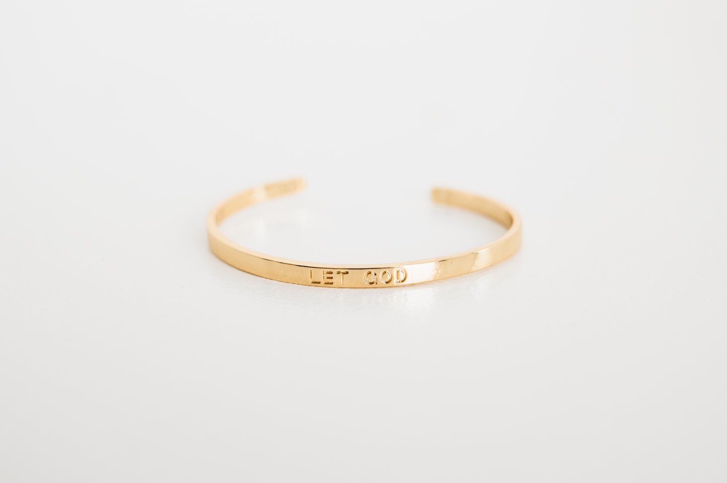 Treasure Jewels Let God Bangle - Gold final sale