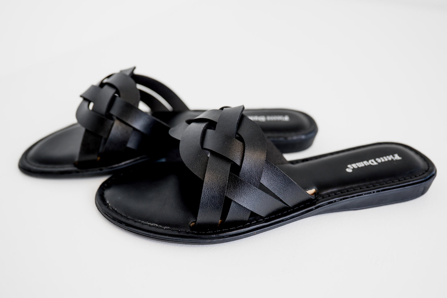 Woven Slide Sandal - Black *Final Sale*