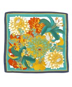 View of Desert Bloom Scarf - Green - Re-Fabbed Boutique