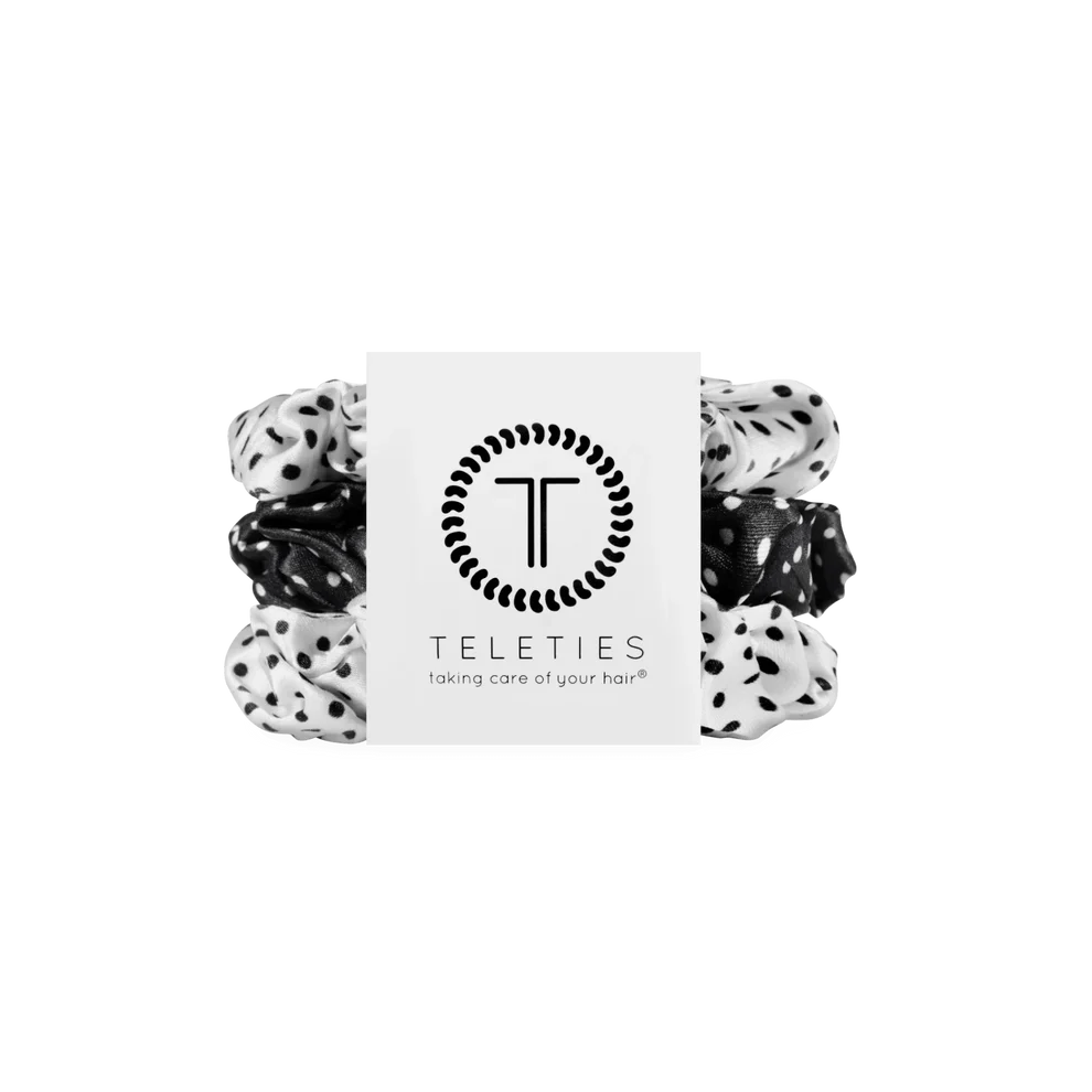 Polka Dot Party Silk Scrunchies