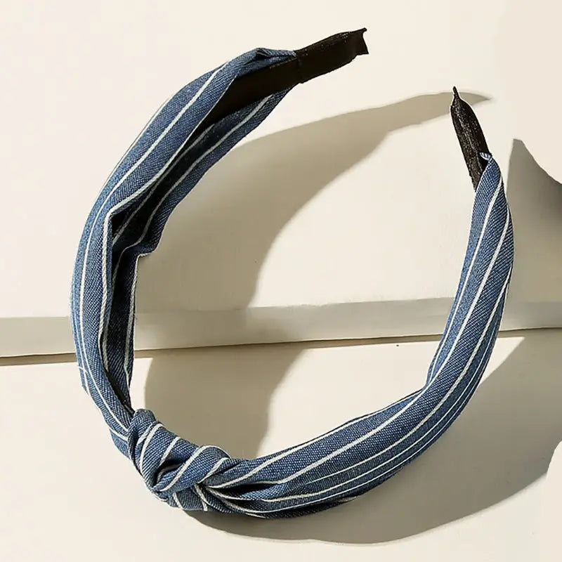 Vintage Denim Knot Headband