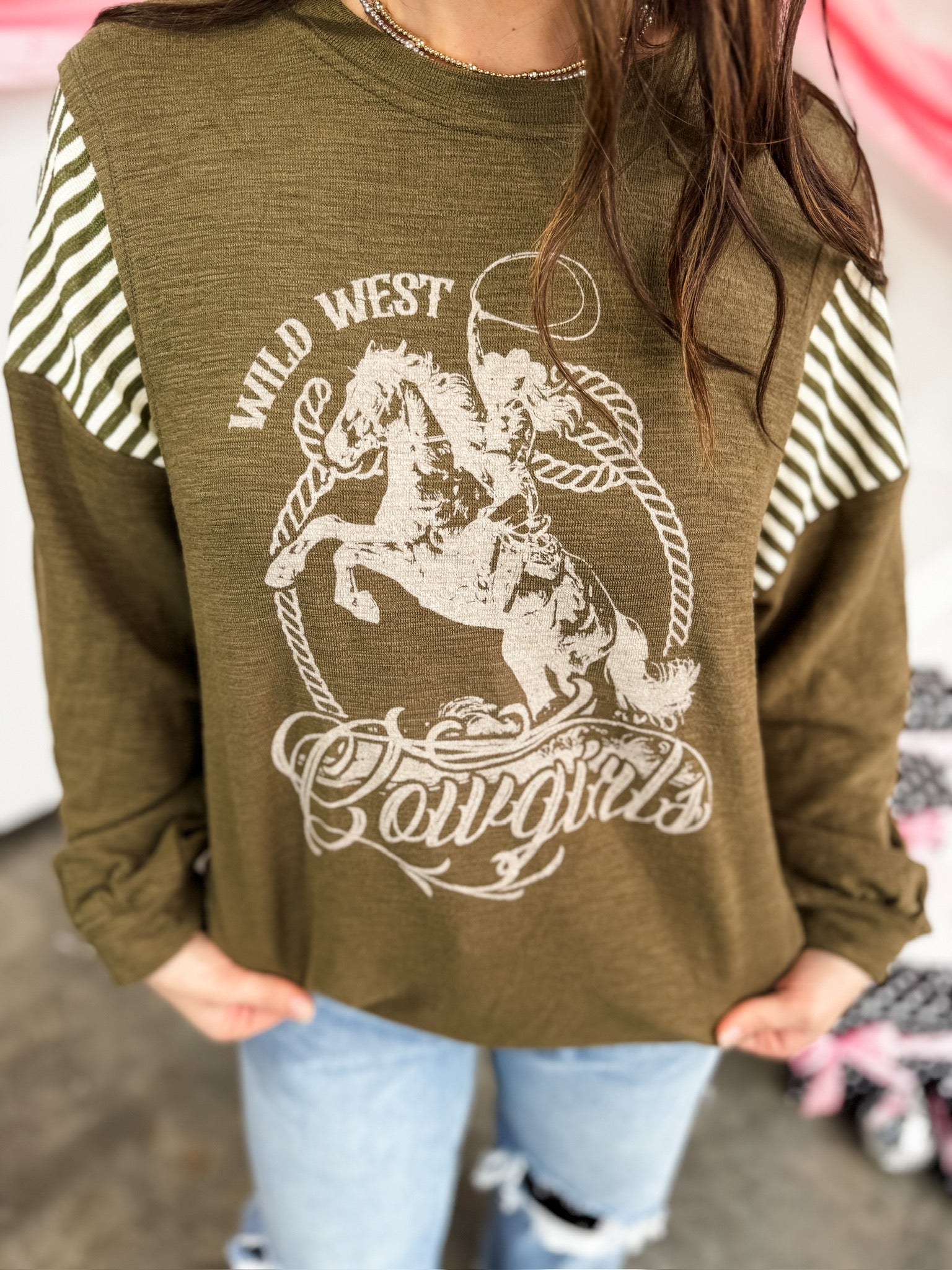 Wild West Cowgirls Long Sleeve Top
