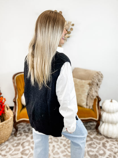 Sweet Whisper Vest - Black *Final Sale*