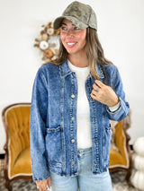 Trim & Tough Jacket - Sail Blue FINAL SALE