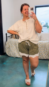 Feel Your Best Shorts - Olive