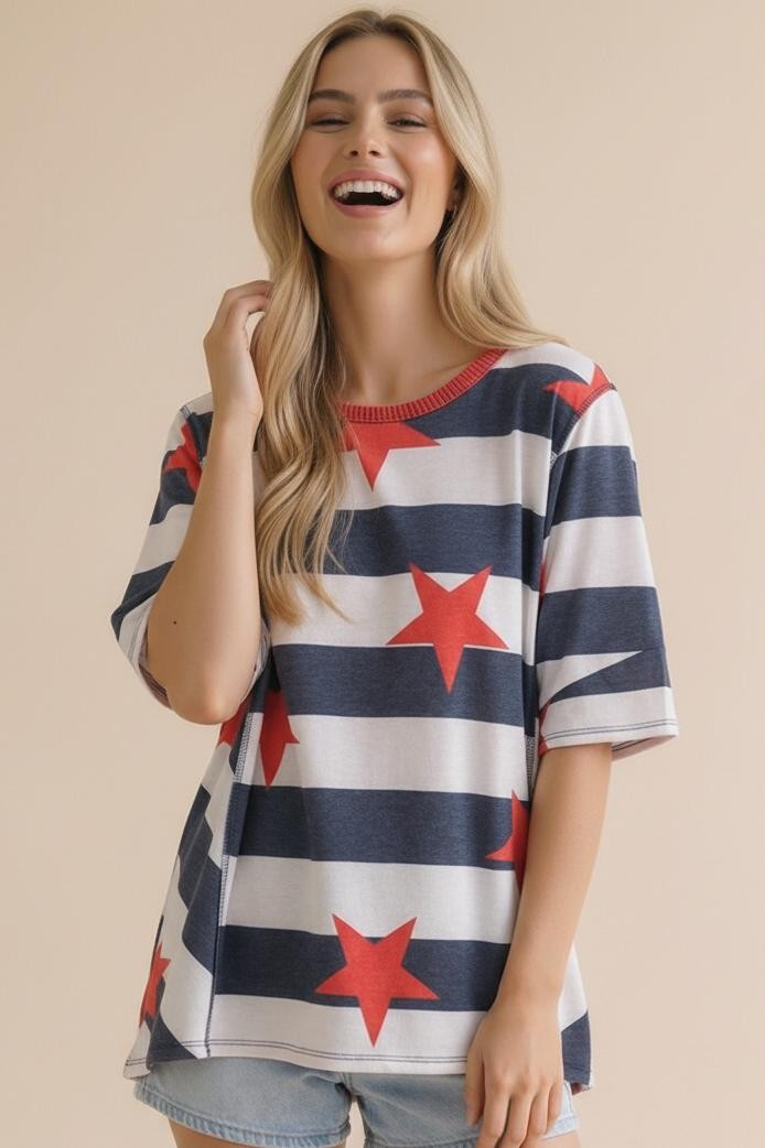 Star Stripe Everyday Tee
