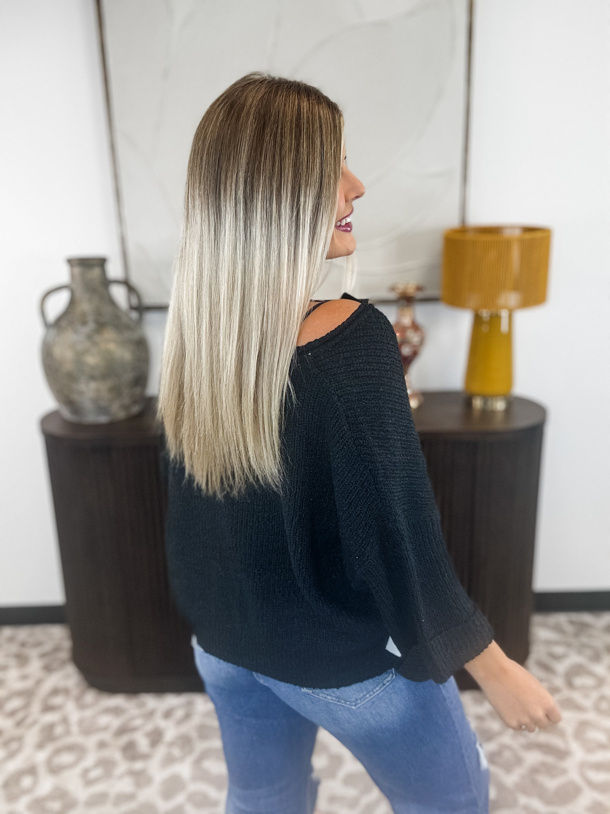 Take A Look Top - Black FINAL SALE