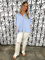 Aurora Sky Wide Leg Jeans - Ivory