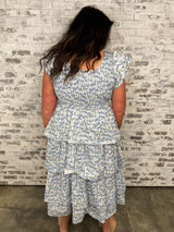 Garden Layers Dress - Blue