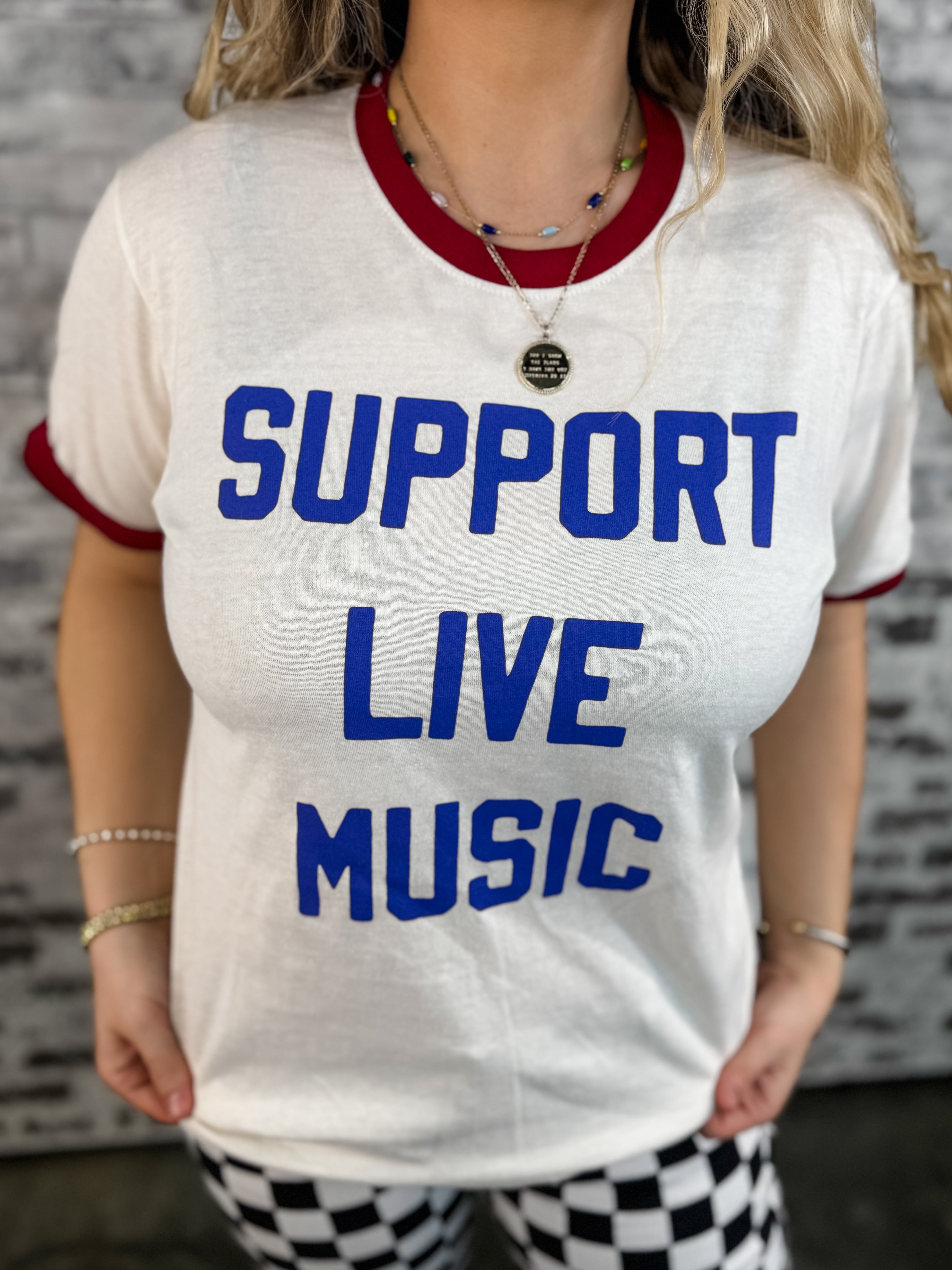 Support Live Music Graphic Tee