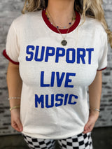 Support Live Music Graphic Tee