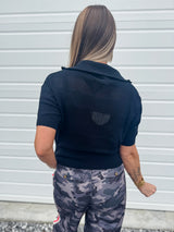 Zip It Up Basic Sweater - Black
