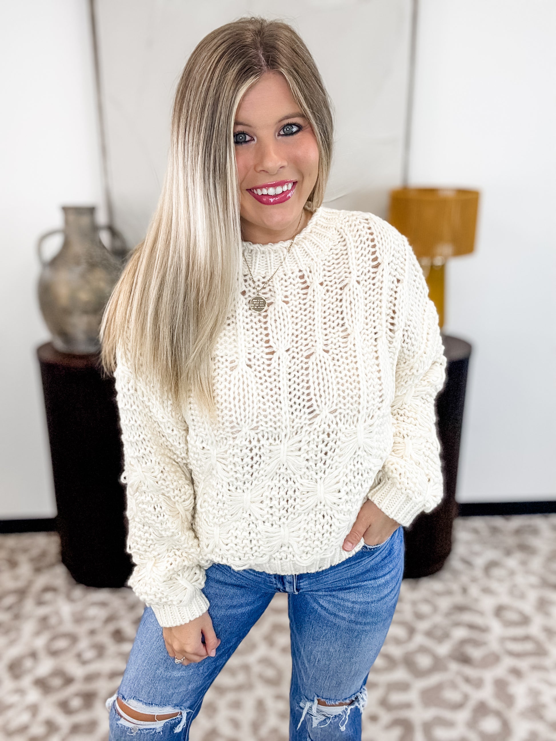 Lost In The Moment Sweater - Cream *Final Sale*