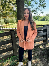 Boss Mode Blazer - Peach *Final Sale*