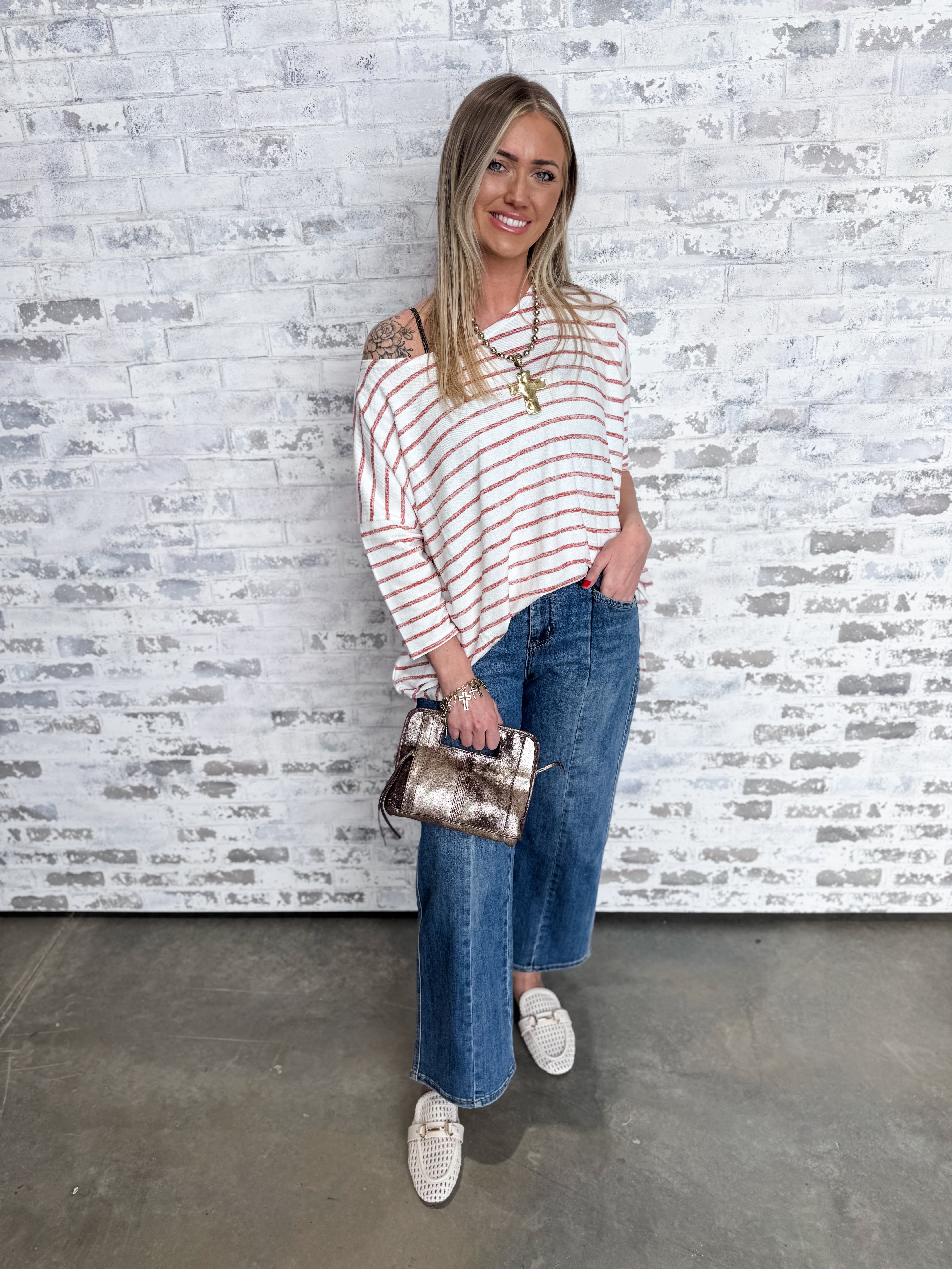 Twilight Lines Top - Rust