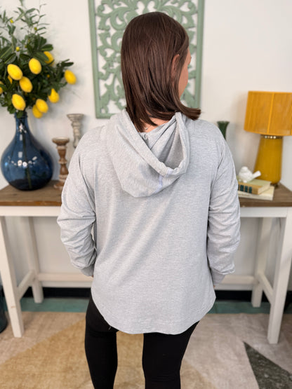 Relaxed Pocket Hoodie Pullover Top