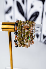 11-Layer Mixed Bead Charm Stretch Set