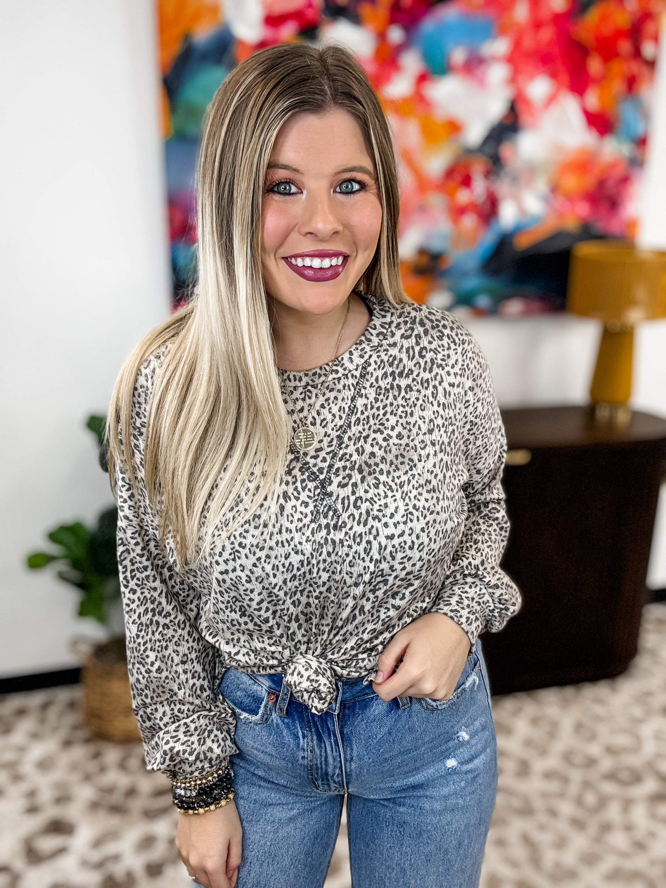 Stay Wild Leopard Top