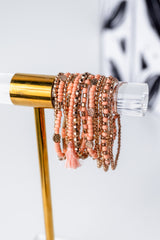 12-Strand Tassel Stretch Bracelet Set