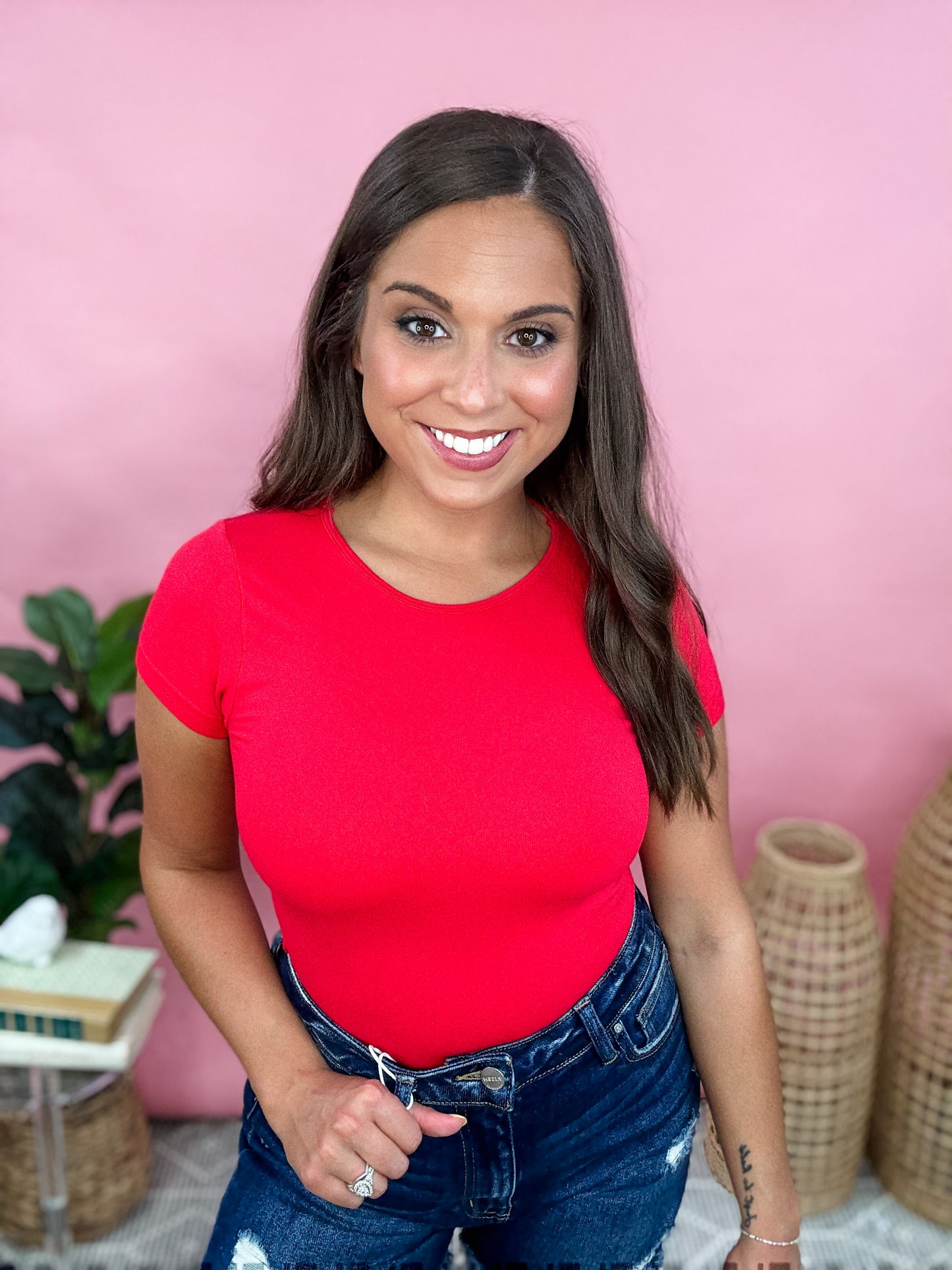 Simple Days Tee - Red | DOORBUSTER