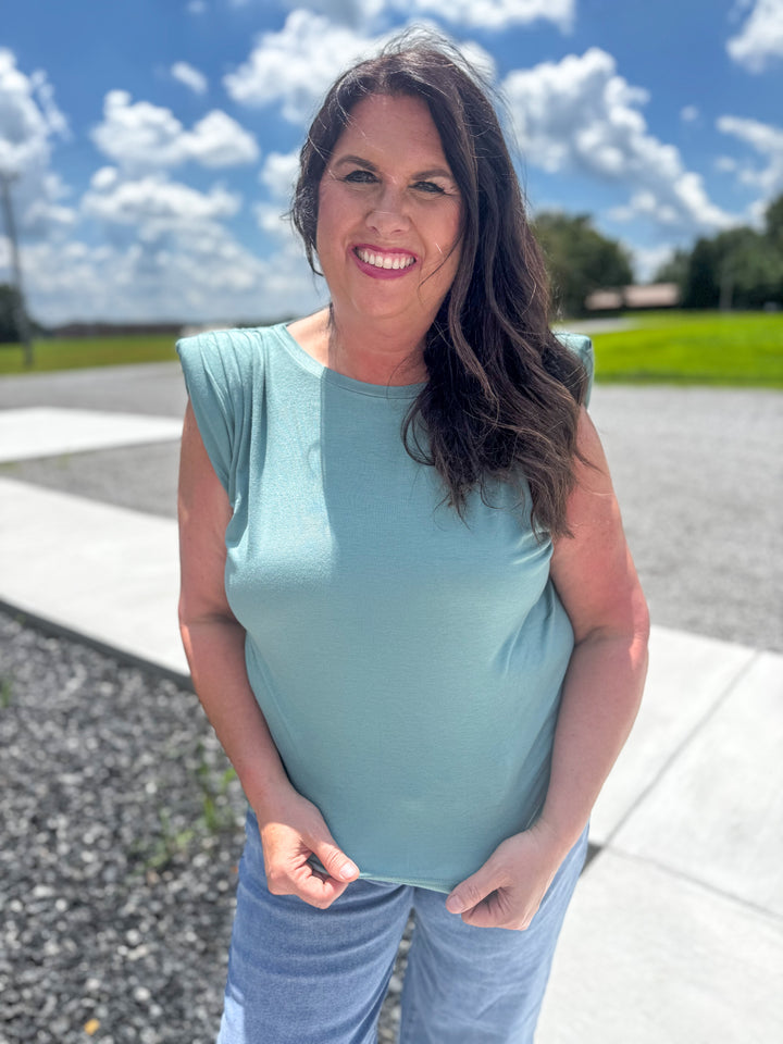 In A Daze Top - Sage - EOS Final Sale