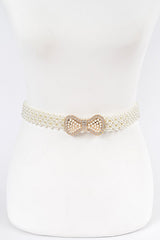 Pearl Ribbon Waist Belt