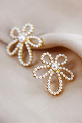 Heavenly Petal Pearl Earrings