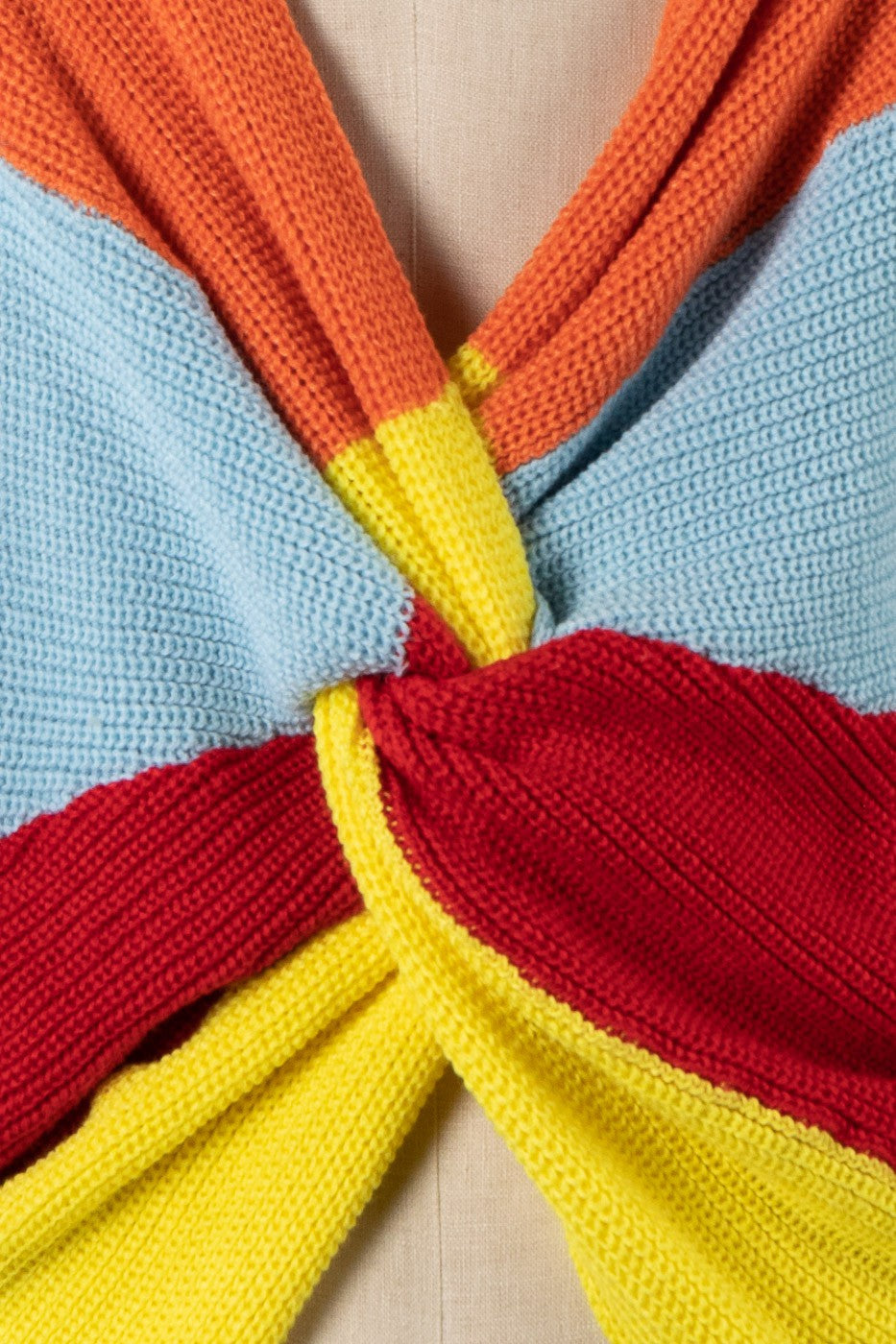 Twist Of Fate Striped Sweater - Orange Multi