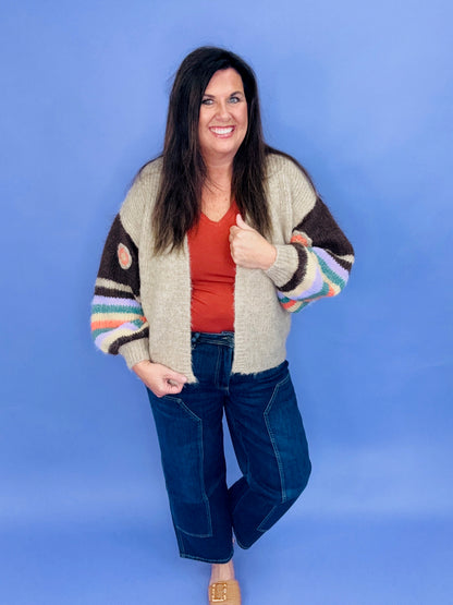 Free Spirit Flower Patched Cardigan