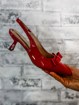 Arias Slingback Heel - Red