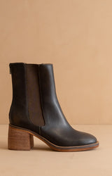 Olivia Espresso Heel Boots