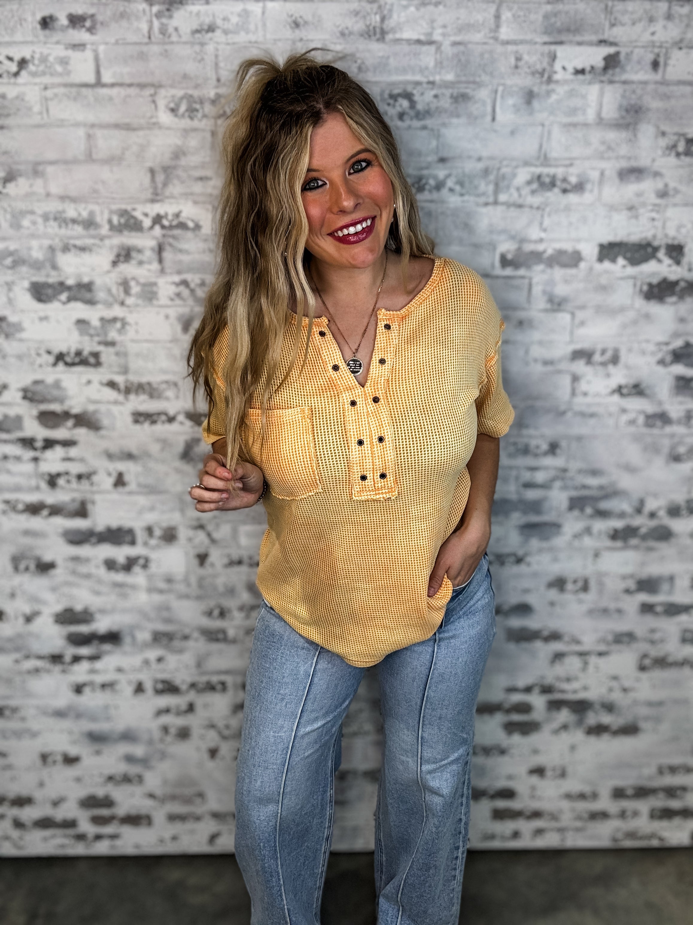 Blossom Breeze Top - Apricot