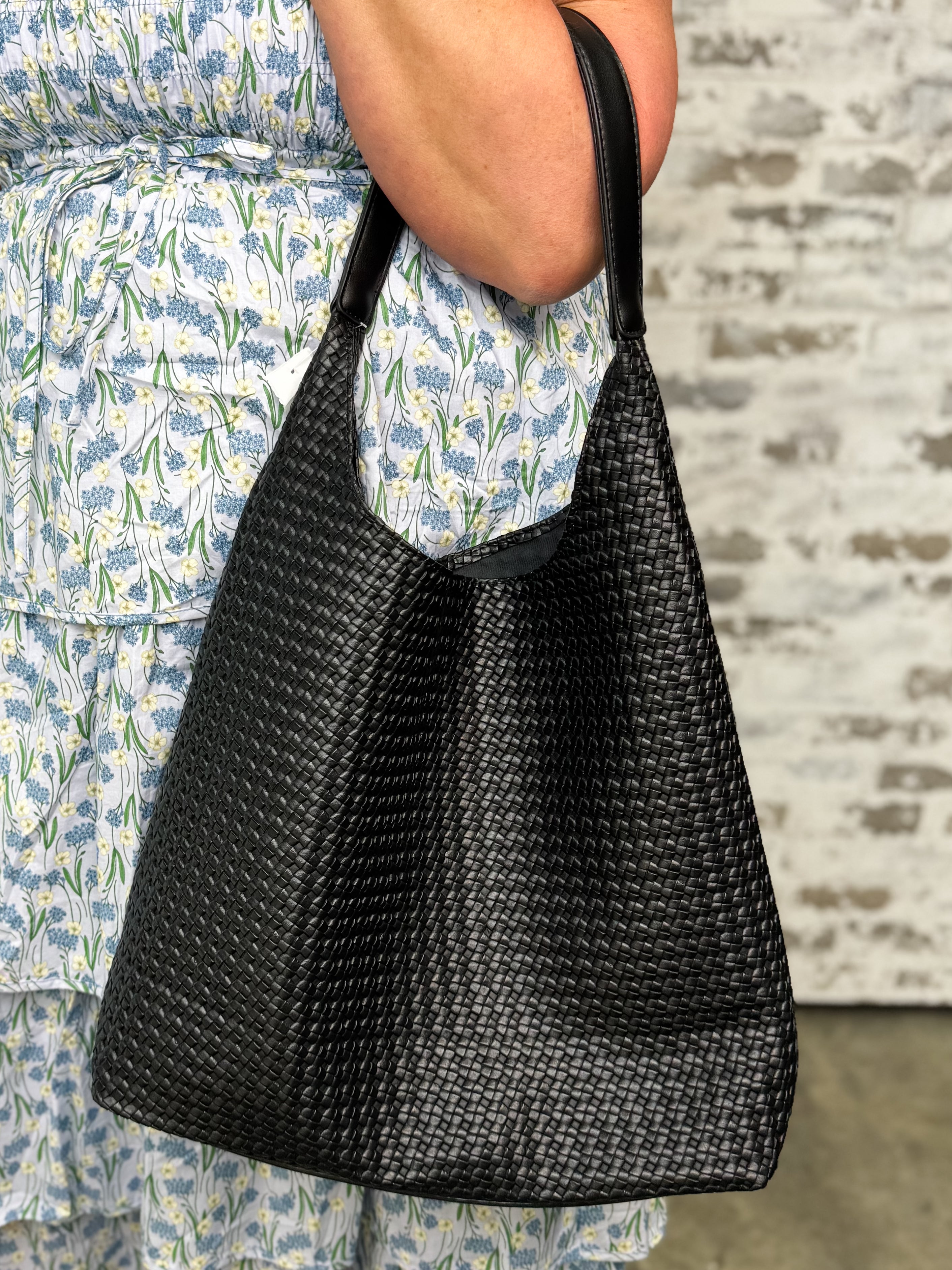 Siena Weave Bag - Black