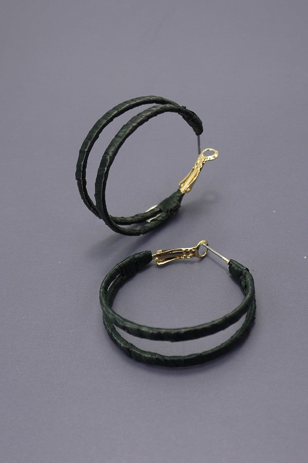 Desert Loop Earrings - Black