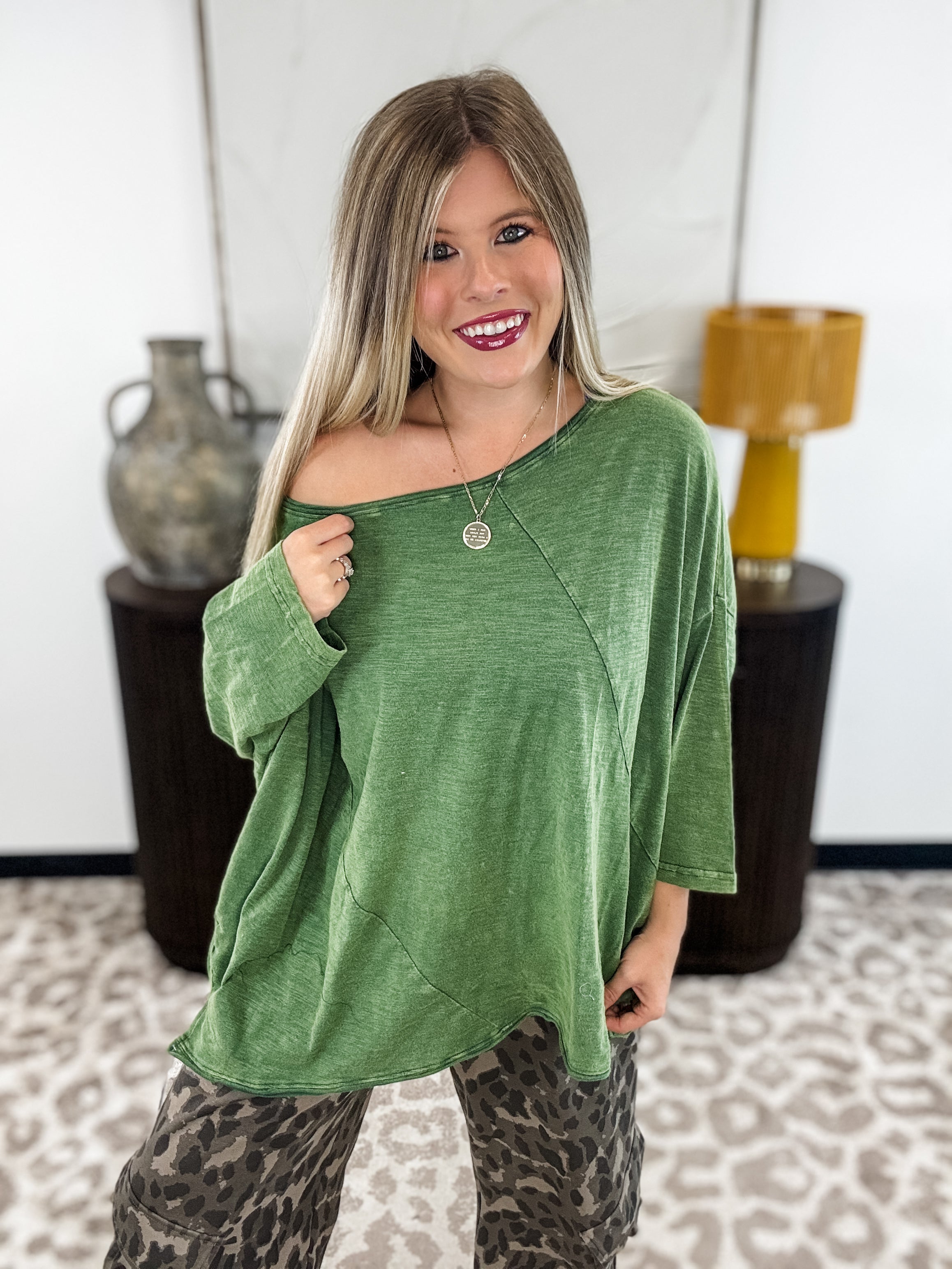 Jaded Gypsy Be Free Top - Vintage Emerald
