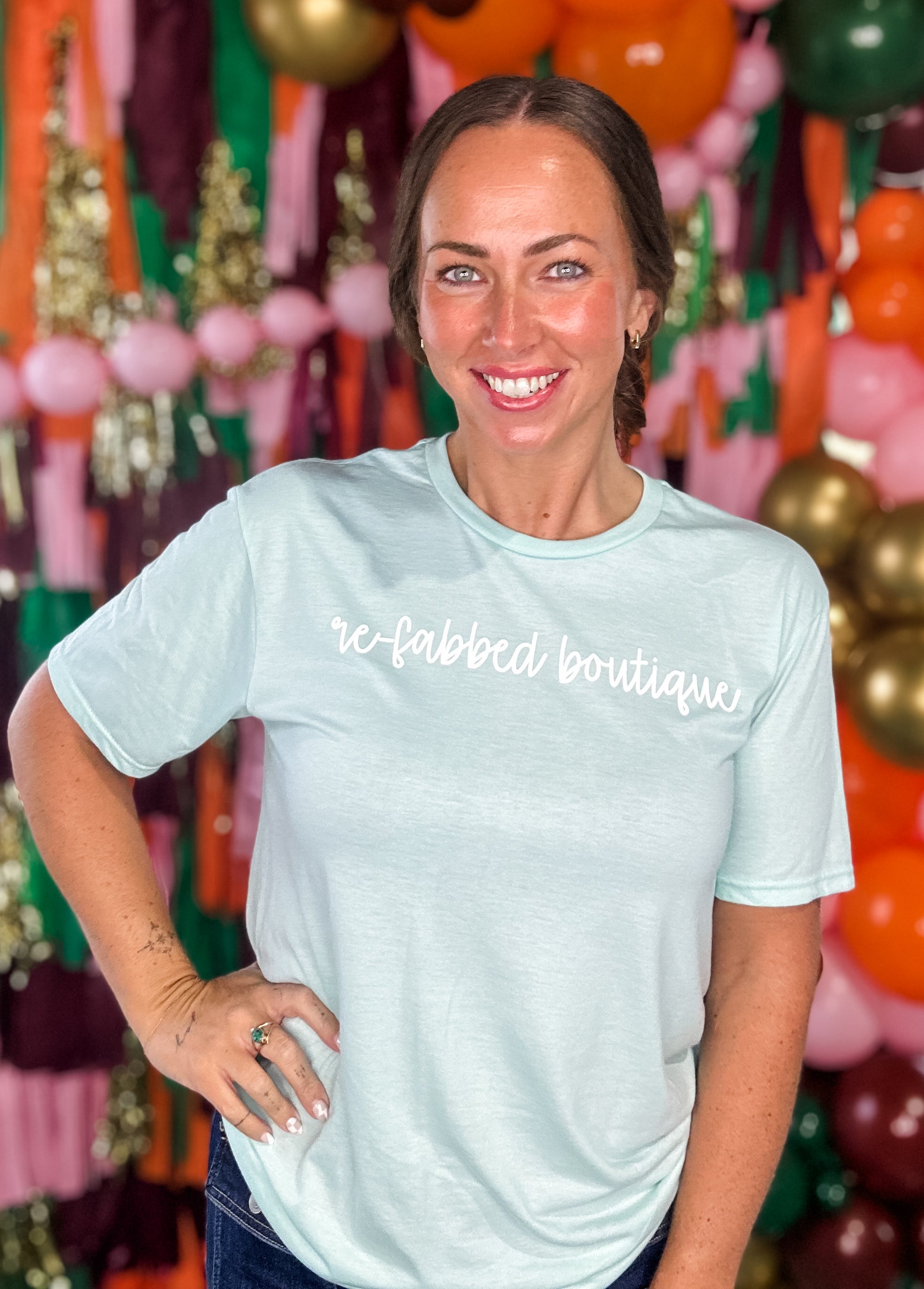 Re-Fabbed Boutique Logo Graphic Tee -DOORBUSTER