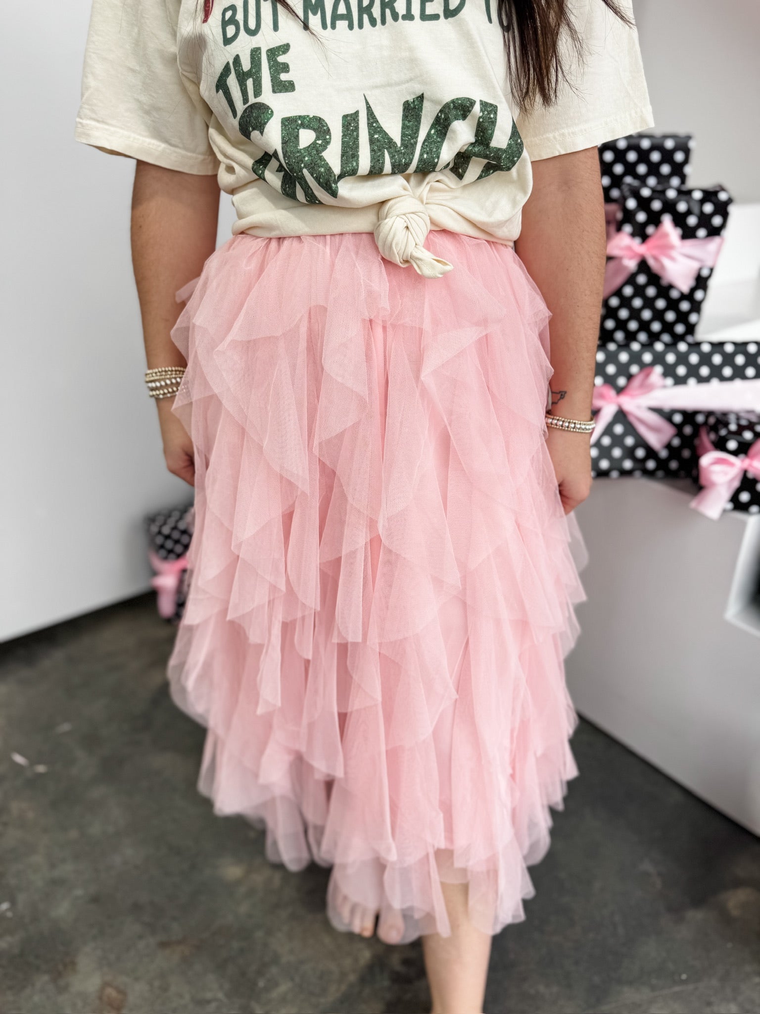 Luna Cascade Skirt - Pink